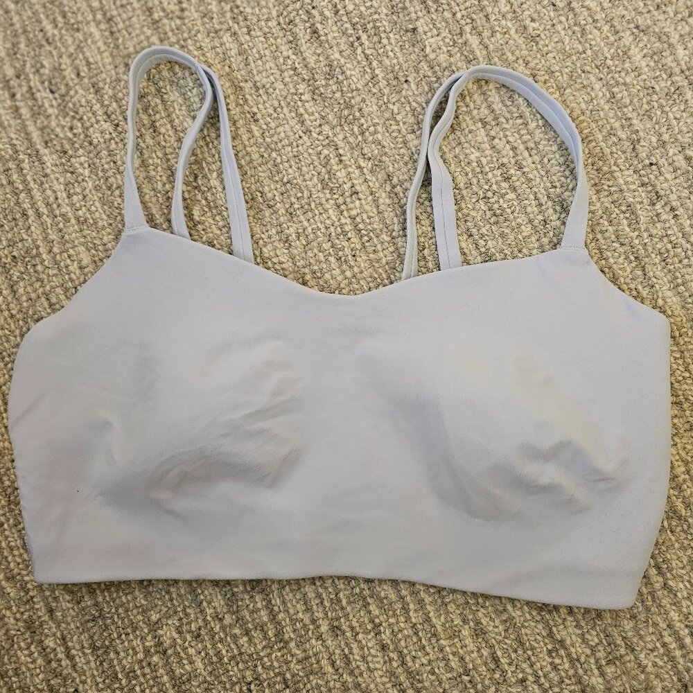 light blue sport bra